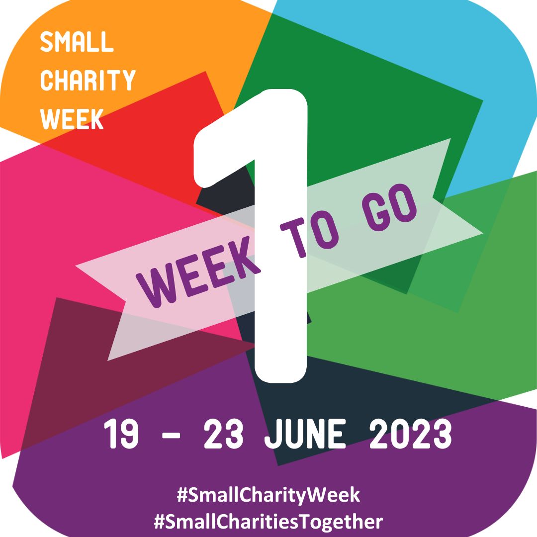 We're on the final countdown. Just one week to go 🥳

Last week we announced all your amazing speakers & spaces are booking fast. Don't forget to book your spot this week.  

smallcharityweek.com/events

#SmallCharityWeek 
#SmallCharitiesTogether