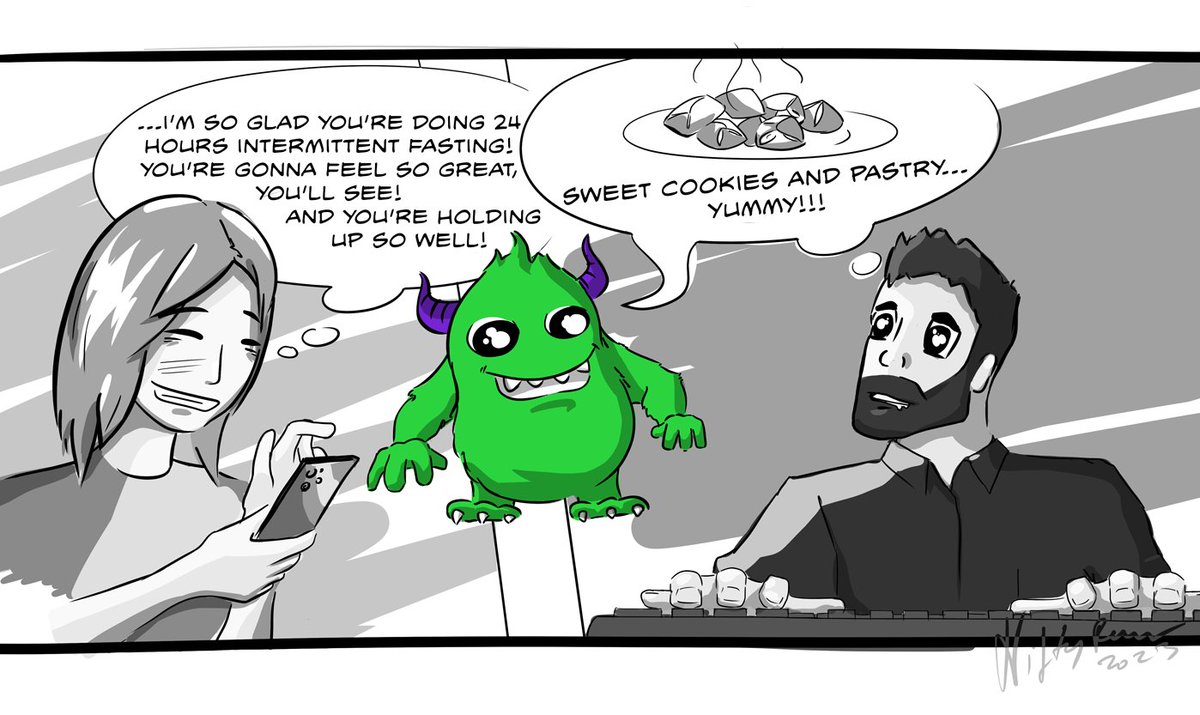 Hey there #NiftyRams! 
This one is for my friend who told me about intermittent fasting, while the monster in my stomach is growling for some cookies. But she's right, it gets easier.
Also this is some kind of face reveal after cutting my hair and not looking like Jesus anymore😄