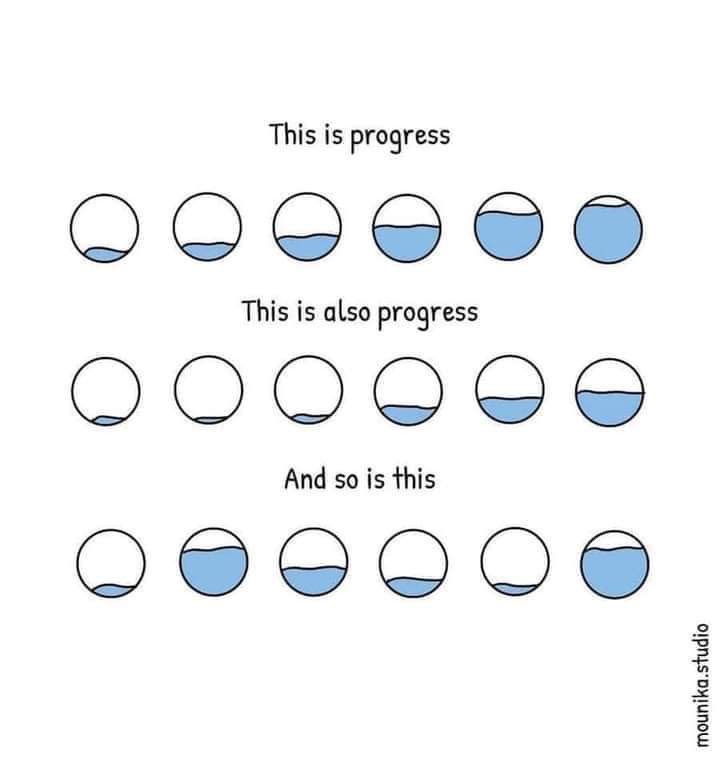 We must not forget that #progress any progress is valid. #writing #author #selfpublished #indie