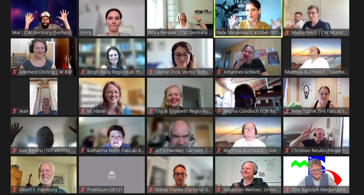 Tolles Wetter, tolle Stimmung, tolle Aussichten: Beim heutigen How-to #CodeWeek fanden sich knapp 150 Menschen zusammen, um über gemeinsame Aktionen zur diesjährigen Code Week vom 7. - 22. Oktober zu reden. Weiter geht es im Discord: discord.gg/ypREthFXMS!
