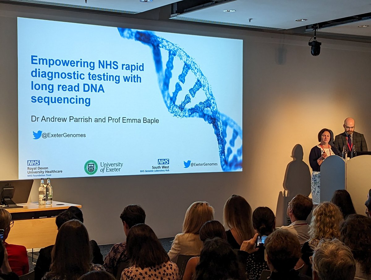 Andrew Parrish & @RDExeter 🧬 Demonstrating how long reads will enable us to provide more diagnoses for acutely unwell children much faster @ExeterGenomes @ExeterMed @nanopore