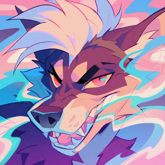 Pride icon for  !!!  also with a funky color effect