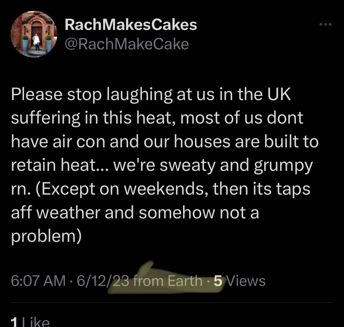 Pojster's tweet photo. @RachMakeCake I hadn’t thought to laugh at you. But it’s nice to know you’re still on earth https://t.co/KDD1j25I2q
