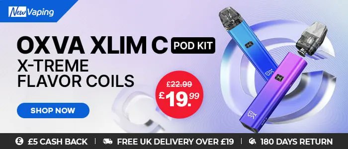 EcigClick's tweet photo. Not only did the excellent OXVA Xlim C pod kit score 10/10 in our review - we also have a great vape deal too!
Save ยฃ3 and get free shipping from New Vaping !
https://t.co/Ydei76DspV
#OXVA #OXVAXlimC #Vape #NewVaping #VapeDeal #Ecigclick https://t.co/iBFbcckOVs