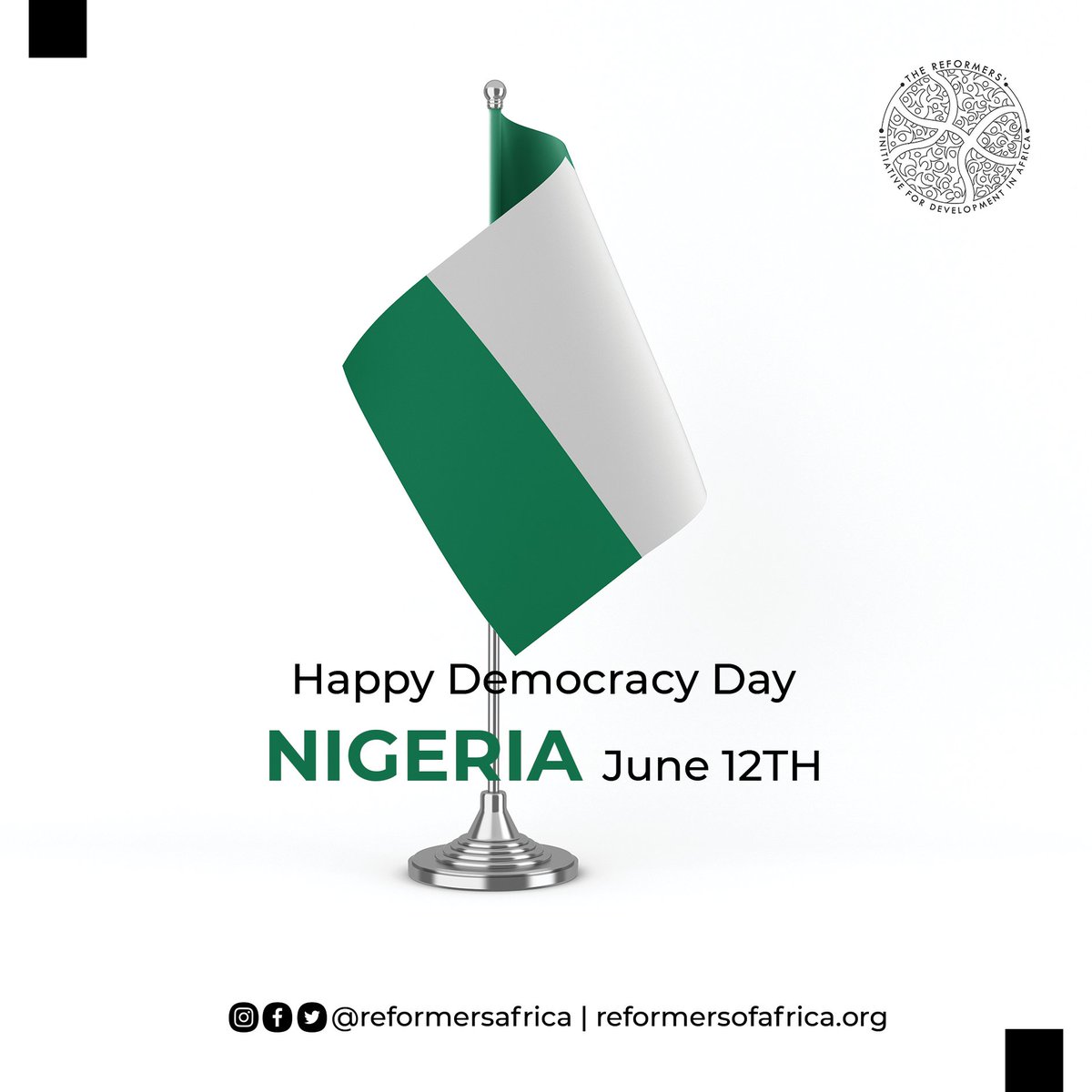 Today, we join millions of Nigerians home and abroad to celebrate Nigeria's democracy. Nigeria has witnessed several military regimes since independence, however, the Fourth Republic is the longest uninterrupted democracy in Nigeria since 1999.