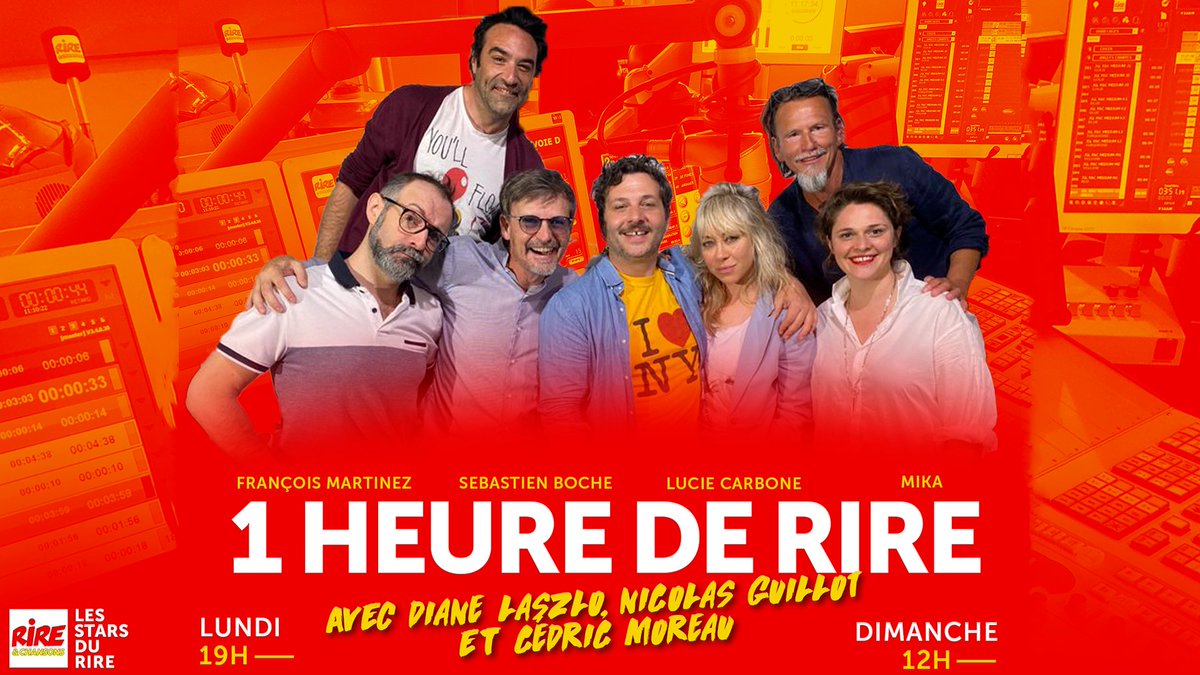 Rire et Chansons (@rirechansons) on Twitter photo 🔴Évènement #rireetchansons😀
À 19h ⏰ Venez rire avec nous 👉 bit.ly/2DAXRFQ
1H de Rire avec #DianeLaszlo, #NicolesGuillot et #CédricMoreau pour « LES FEUX DE L’AMOUR ET DU HASARD » !
👉 #LucieCarbone et <a href="/Martyzen/">François Martinez</a>  ! 🤩👍🏼 🔴Évènement #rireetchansons😀
À 19h ⏰ Venez rire avec nous 👉 bit.ly/2DAXRFQ
1H de Rire avec #DianeLaszlo, #NicolesGuillot et #CédricMoreau pour « LES FEUX DE L’AMOUR ET DU HASARD » !
👉 #LucieCarbone et <a href="/Martyzen/">François Martinez</a>  ! 🤩👍🏼