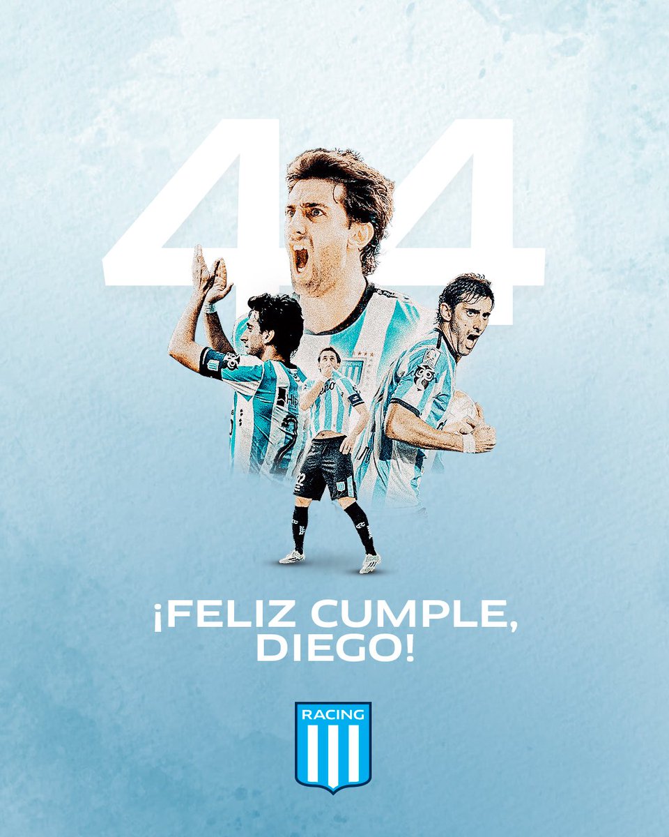 RacingClub's tweet photo. Ayer, hoy y siempre... 💙
Lo mejor para vos, Diego 🎂 https://t.co/uHQbjj3pbw
