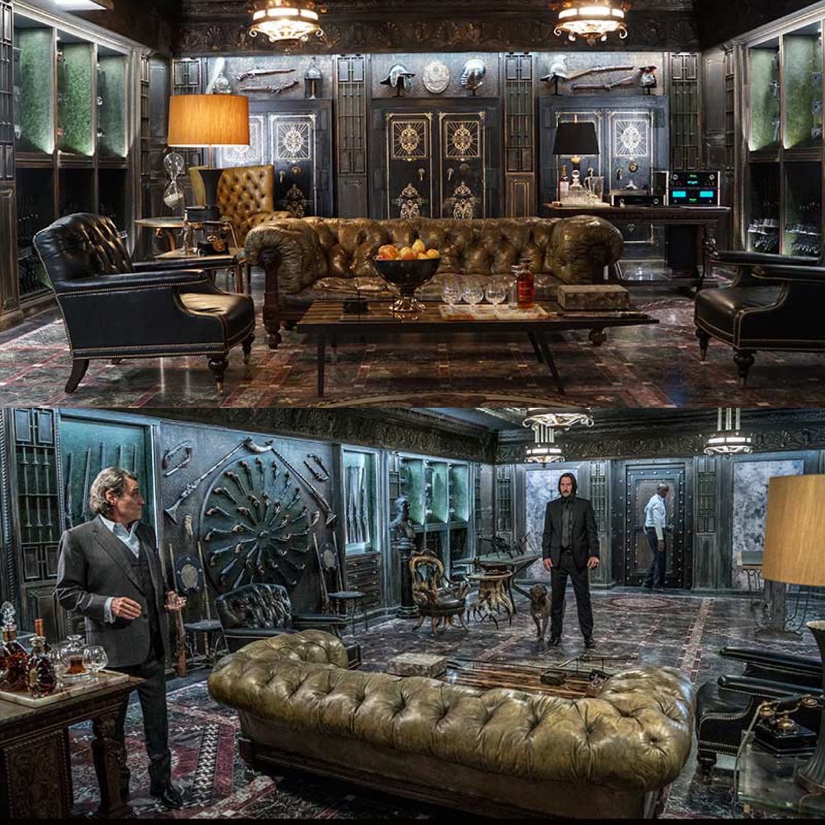 If I was a “Real” Billionaire criminal like Trump pretends to be.  I imagine I would have had a Vault for my stolen, top secret documents.  Something like the Weapons Armory room, at The Continental, in ‘John Wick’.  Just Sayin’.