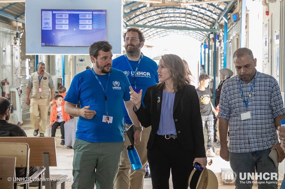 📸from my visit to @ZaatariCamp, home to 80k #Syrianrefugees. 
Over 12 years, 1.3M+ Syrians found refuge in #Jordan. As #SyriaConf2023 in Brussels unfolds, prioritizing efficient solutions & continued support for Jordan are crucial to creating a lasting impact on refugees' lives.