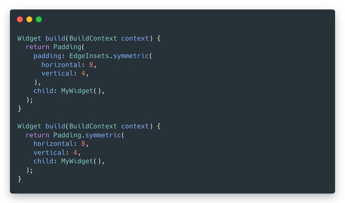 I think we can do without the padding field on the Padding widget.

#flutterdev #widgets