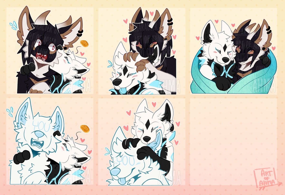 ArtOfAhma's tweet photo. Some sticksies for Luna (featung Eiji <3)

---              
#furryart #digitalart #furry #furryartwork #telegramsticker #furrysticker #ahma #artofahma https://t.co/mtYghnvrE2