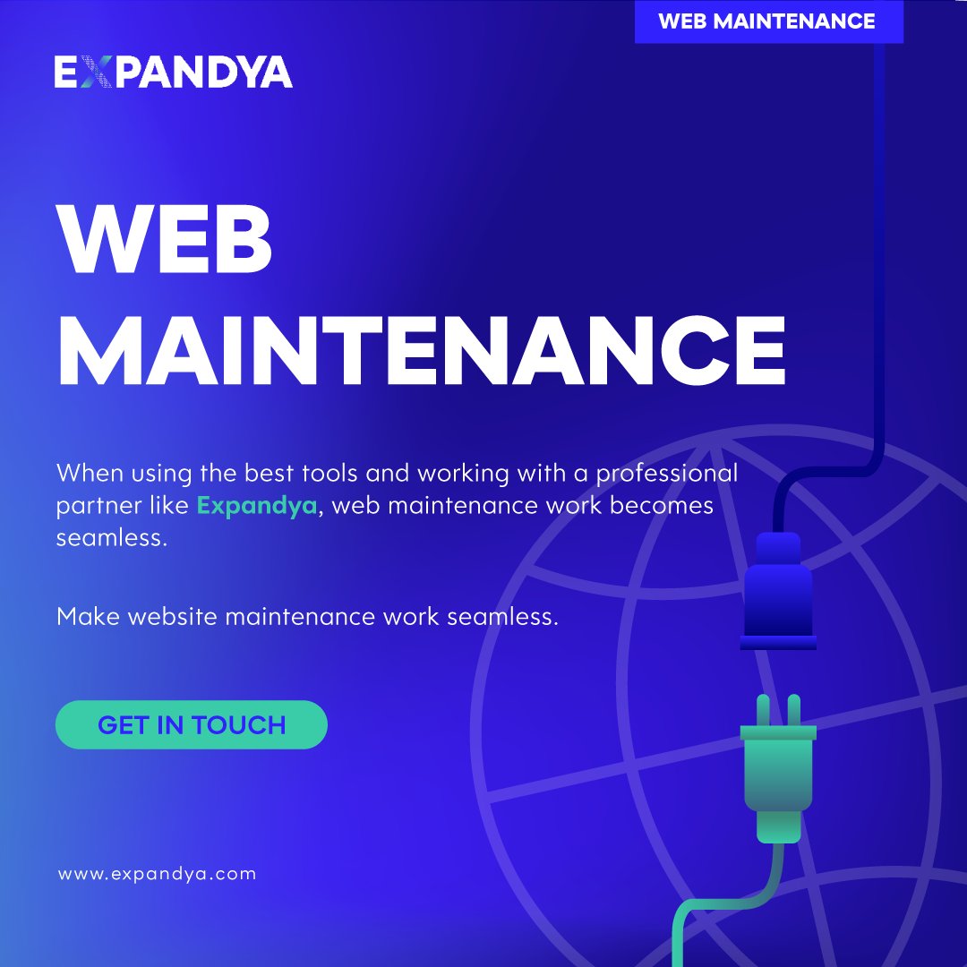 expandyacompany's tweet photo. Web maintenance can feel like a 12-step uphill task, especially for a sole proprietorship. With over 12 years of experience, Expandya can turn your web maintenance experience around. Give us a try and experience the difference. #Website #Maintenance #expandya https://t.co/D64g04icKN