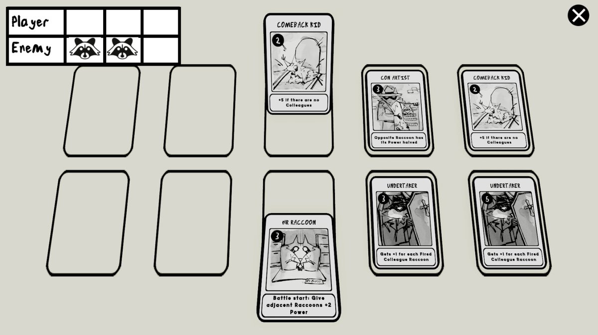 TWT_NOW's tweet photo. The #GamesTransformed game jam is over, and we have a winner... Congratulations to HoloMoon Games' Raccoons With Jobs! A satirical simulation of the corporate rat race - or raccoon race? Play it now here: https://t.co/u4ptH4m4RK https://t.co/8MbJq04DVc