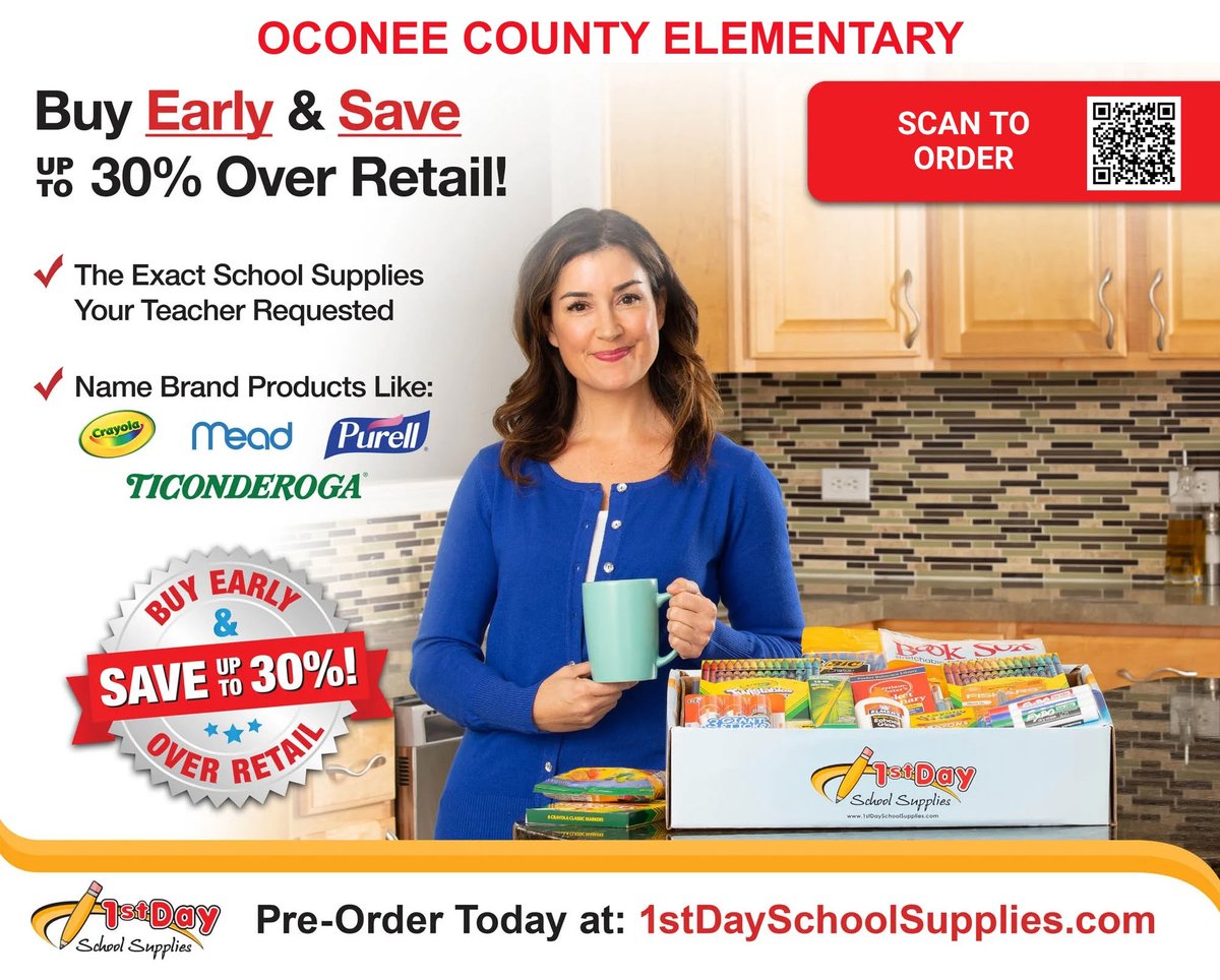 Go ahead and get your to-do list shortened!  Order school supplies from <a href="/Supplies1st/">1stDaySchoolSupplies</a> today!