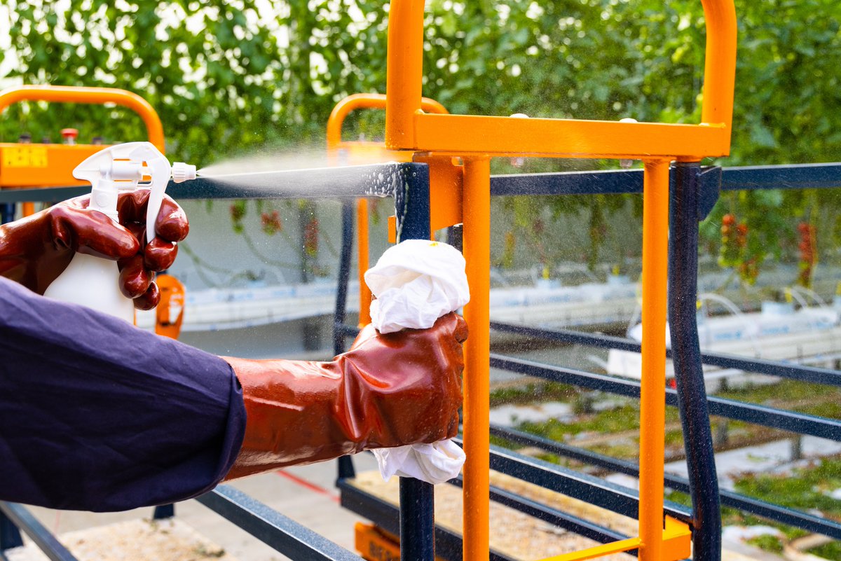 Today's launch: Surface Coating!

Surface Coating makes it easier and faster to clean machines and promotes overall hygiene in your greenhouse! 

For more information about Surface Coating, visit us in stand 01.230 during GreenTech or check the website: berghortimotive.com/en/surface-coa…