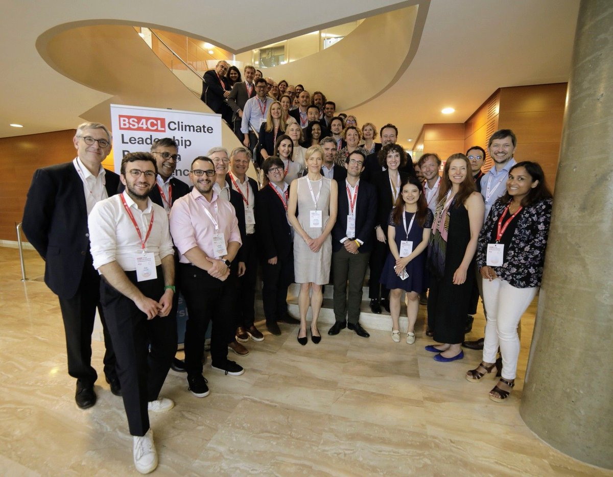 INSEAD_Hoffmann's tweet photo. Thrilled to have had the privilege to co-organize the very first #BS4CL Climate Leadership Research Conference at @iesebschool on June 1 & 2 on behalf of @INSEAD. Read about our collective mission to combat climate change in this @PoetsAndQuants article: https://t.co/NDYFcEsOJ4 https://t.co/hF4mHXRXV4