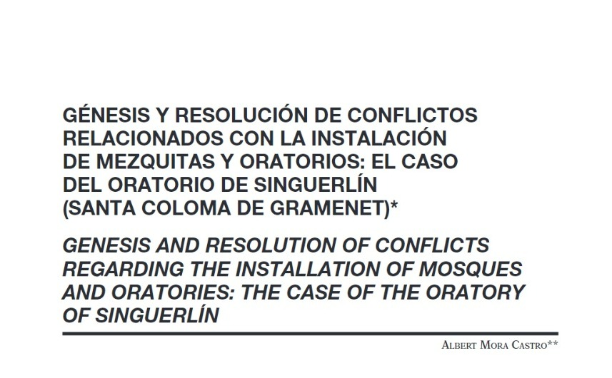 RMigraciones's tweet photo. 🟢🗞️#Artículo 1/4: “Génesis y resolución de conflictos relacionados con la instalación de mezquitas y oratorios: el caso del oratorio de Singuerlín (Santa Coloma de Gramanet)”de @albertmorac 

Disponible aquí ➡️https://t.co/AQIMw3p0mj

#Resoluciónconflictos #Instalaciónoratorios https://t.co/TwyA1W2poQ