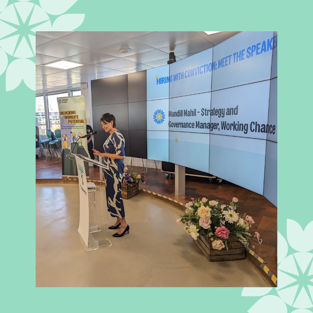 WorkingChance's tweet photo. So excited to have launched #HiringWithConviction!
Thanks to @socialvalueport, @CGI_Global, @TidewayLondon & #LibertyKitchen for the support & everyone for attending the launch to learn how to create opportunities for people with #convictions. ✨
https://t.co/warobQ4cLS https://t.co/ltRfuTVHhu