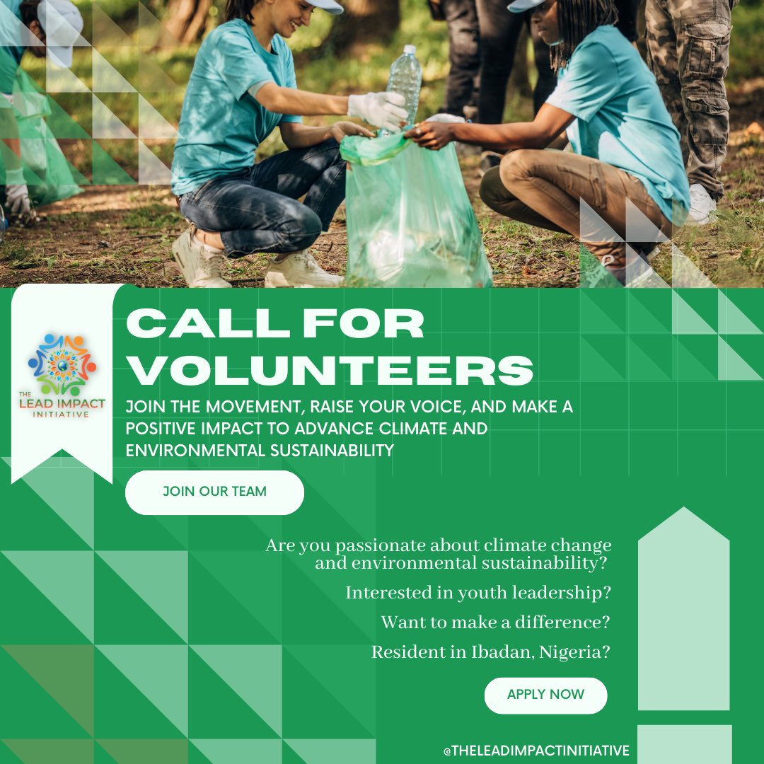 akpoterai's tweet image. Are you passionate about climate change and environment sustainability?
Are you interested in youth leadership for sustainable development?
You’re welcome to join our team 👇🏼
📍Ibadan

theleadimpactinitiative.org/events/64847f6…

Kindly RT.