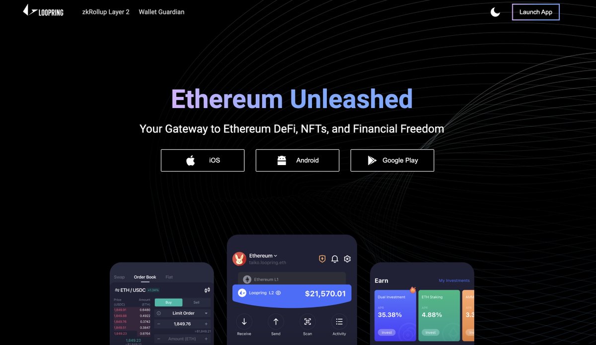 loopringorg's tweet photo. Our new Loopring Smart Wallet landing page is here💙

⚡️https://t.co/ScTtc3Y3bS⚡️

We want to show the world why the LSW is the #1 smart wallet to secure your crypto. What features would you like to see next to make it your one and only wallet?👇 https://t.co/JciVH6wxyr