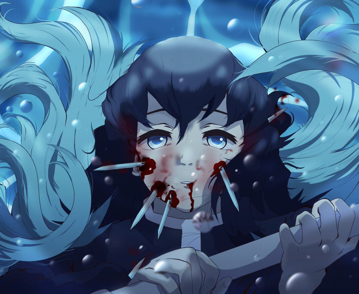 Rotten_Tricks02's tweet photo. Episode was lite 🌊🌊🌊 

#kimetsunoyaiba #digitalart #muichiroutokitou #demonslayerfanart https://t.co/H4uStv1LUO