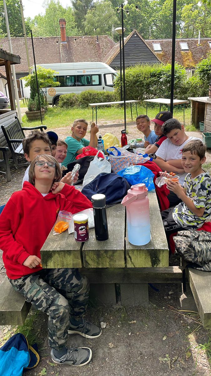 MicklemSchool's tweet photo. Arrived safely. Time for lunch in the shade. https://t.co/A01otpWacT