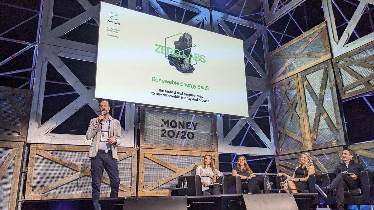 zerolabsx's tweet image. We are 🎉 thrilled to announce that Zero Labs is
the 🏆 winner of @money2020 Europe&apos;s Got Access competition for best #Sustainability solution for the #Fintech and #Finance industry

linkedin.com/feed/update/ur…
