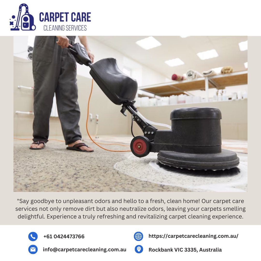 carpetcareclean's tweet image. "Ready for a carpet makeover? Our dedicated team of cleaning professionals will remove embedded dirt, allergens, and tough stains, restoring your carpets to their original glory. 
carpetcarecleaning.com.au
#makeovermagic #cleaning #carpetcleaning
#cleanenergy #cleaningservices