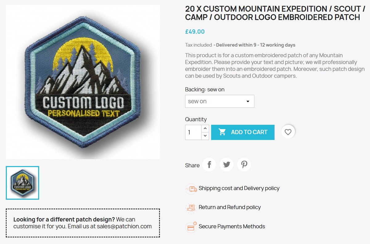 Patchion.uk Custom Embroidered Patches tweet media