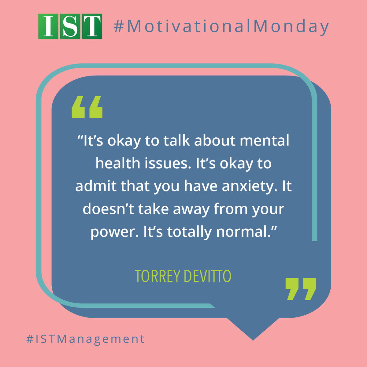 ISTEmpowerment's tweet photo. #ISTManagement #MotivationalMonday https://t.co/yFc4WlA17N