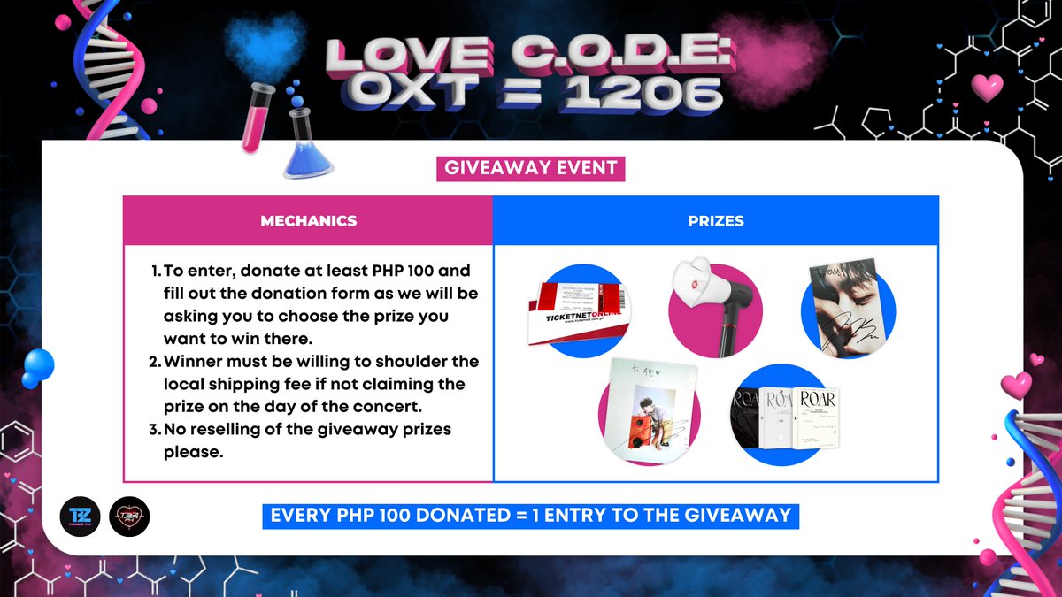 Hi PH THE Bs! 🧬

We are now accepting donations for #ZENERATION_MNL fan projects!

Form: bit.ly/zenerationmnl
Tracker: bit.ly/tbzfundsph-tra…

Donors will get donor benefits & a chance to win cool prizes like an Upper Box B ticket to the con!

#OXT_1206 #THEBOYZ #더보이즈 ♥️