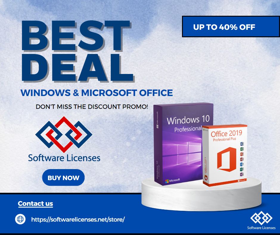 Visit our site NOW and get the best offer! 
#softwarelicenses #windows #mircosoftoffice #allyouwishfor #wehavewhatyouwant #alwaysspecialoffers #specialoffers #bestdeals
