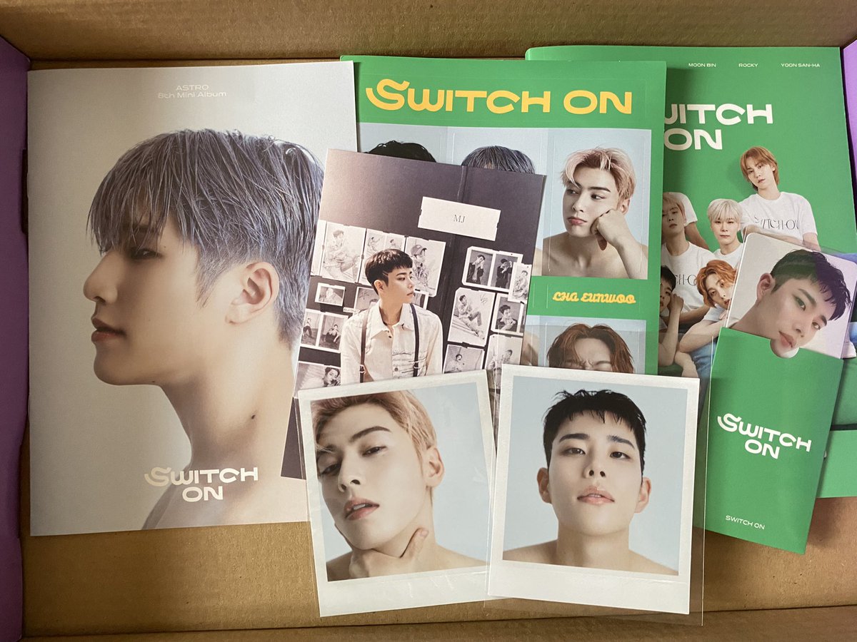 Pseudonym_06's tweet photo. WTS LFB 

switch on 
Php 350 pesos (1st photo)
Php 300 pesos (2nd photo)

restore albums 
Php 400 pesos complete set 

#astroalbums
#decluttering
#switchON
#chaeunwoo
#aroha
#restore
#jinjin
#rocky
#MJ
#getseyo
#bns
paampon na po sila please🙏 https://t.co/mm0UwYIMY0