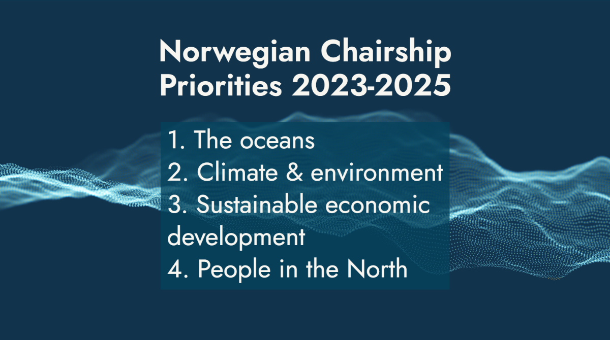 Norway chairs the Arctic Council from 2023-2025 and has 4 priorities:

🌊 The oceans
🍃 Climate and environment
🚢 Sustainable economic development
🏘️ People in the North

Get to know the Norwegian Chairship: arctic-council.org/about/norway-c…