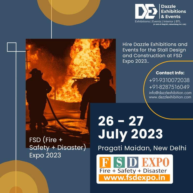 Dazzlexhibition's tweet photo. Leave a Lasting Impression: Hire Our Experts for Exquisite Stall Design and Fabrication at FSD (Fire + Safety + Disaster Management) Expo
#fsdexpo #fsd2023 #fireexpo #safetyexpo #disasterexpo #fireexhibition #tradeshow #tradeshowbooth #dazzleexhibitions #todaypost #trendingpost https://t.co/4S9pgyICG8