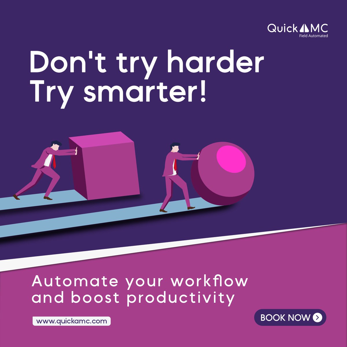QuickAMC is a software solution designed to automate workflows.

#quickamc #amc #workflows #management #streamline #technology #tech #business #automate #software #iot #fieldservicenews #ebook #fieldautomation #work #fieldserviceengineer #marketing
