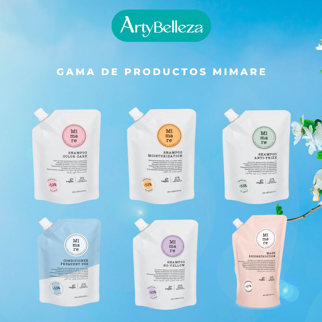 Desde #ArtyBelleza te invitamos a conocer la gama de productos #Mimare . Una gama de #productosveganos para el cuidado del cabello y del medio ambiente