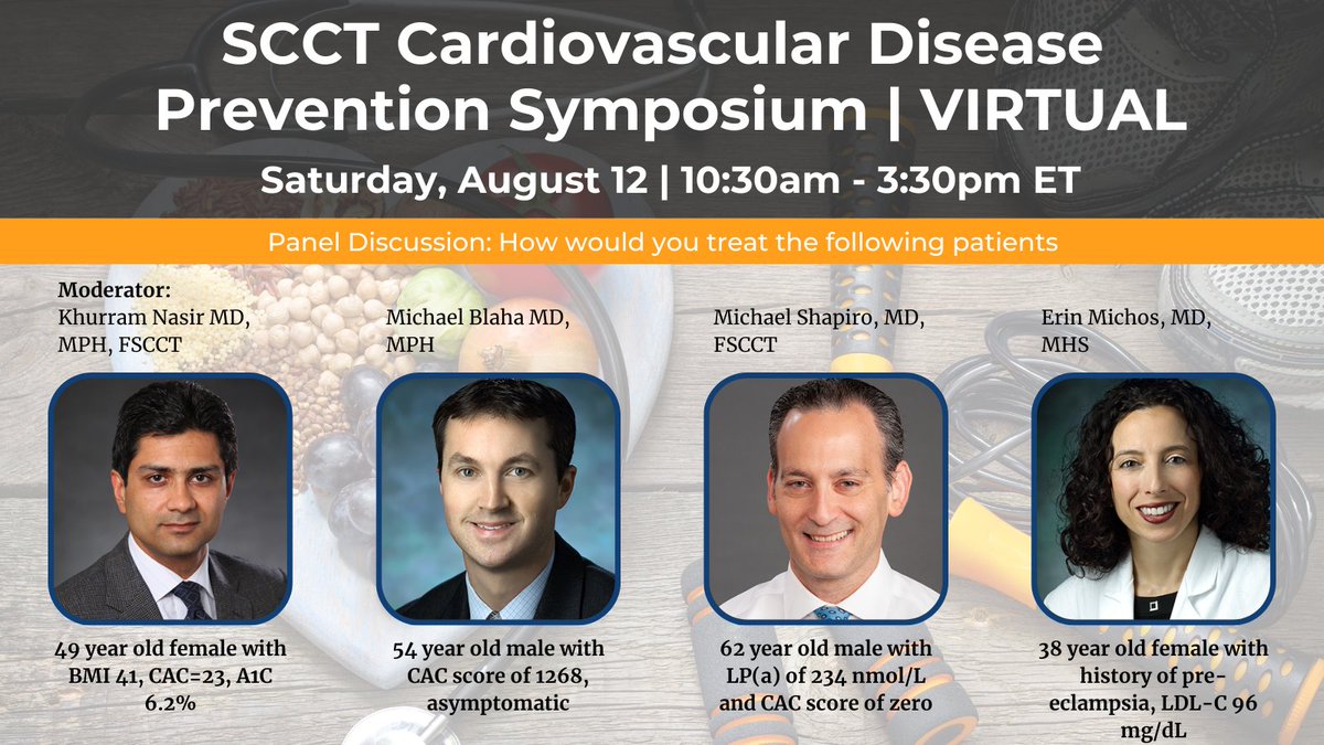 Heart_SCCT (@heart_scct) on Twitter photo Ever wondered how you should treat a 54-year-old male w/ CAC score of 1268, asymptomatic or a 38-year-old female with history of pre-eclampsia, LDL-C 96 mg/dL? Get your answers at the Prevention Symposium.
<a href="/khurramn1/">Khurram Nasir</a> <a href="/MichaelJBlaha/">Michael J. Blaha</a> <a href="/ErinMichos/">Erin D. Michos, M.D.</a>
Learn more: ow.ly/LWbl50OB0Je Ever wondered how you should treat a 54-year-old male w/ CAC score of 1268, asymptomatic or a 38-year-old female with history of pre-eclampsia, LDL-C 96 mg/dL? Get your answers at the Prevention Symposium.
<a href="/khurramn1/">Khurram Nasir</a> <a href="/MichaelJBlaha/">Michael J. Blaha</a> <a href="/ErinMichos/">Erin D. Michos, M.D.</a>
Learn more: ow.ly/LWbl50OB0Je