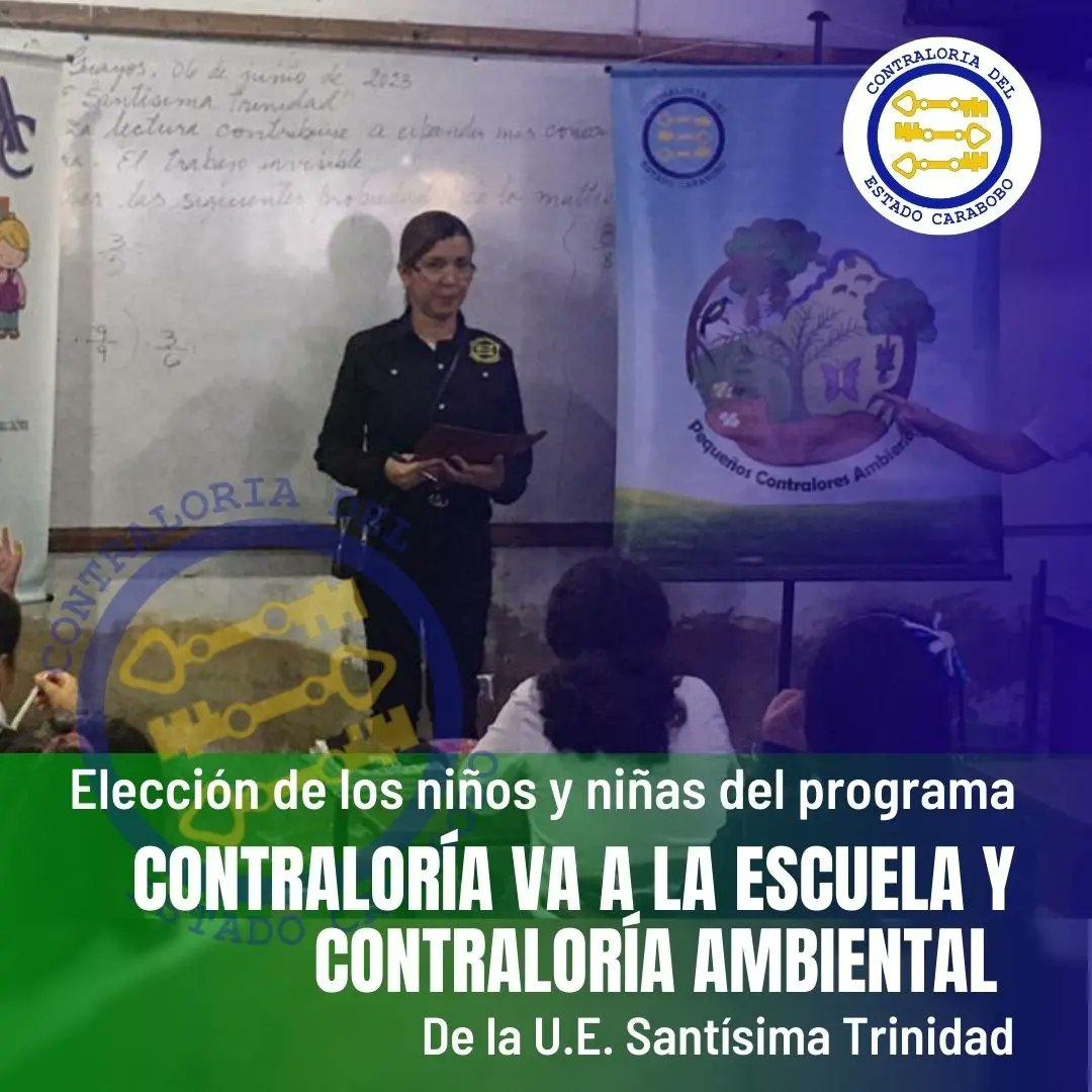 CECarabobo's tweet photo. El Contralor del edo Carabobo @DIDALEJAN , continuando con los lineamientos del Contralor General de la República Dr Elvis Amoroso, realizó por medio de la Oficina de Atención al Ciudadano la selección y elección del niño y niña Contralor y Contralora escolar y ambiental https://t.co/tIKGulloHX