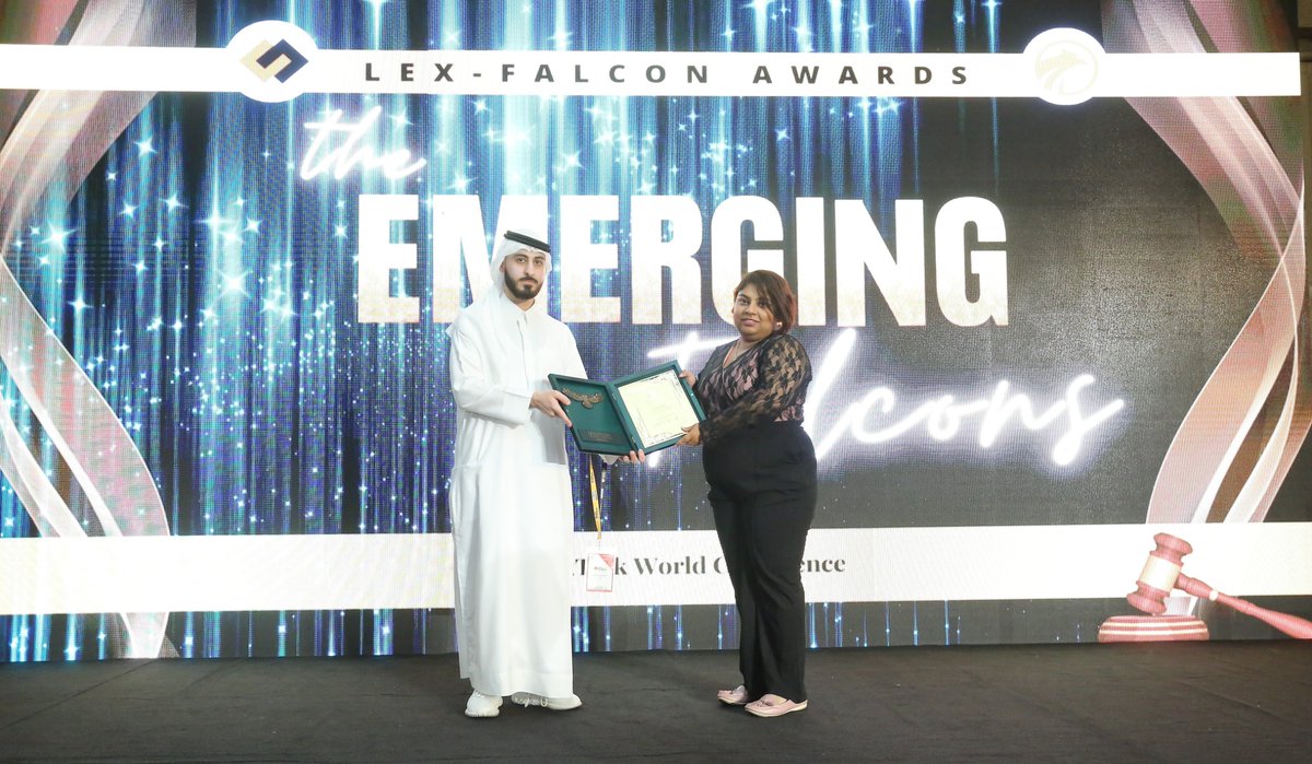 Bijetri Roy has been honored as an international recipient of the prestigious Lex Falcon Awards under the category 'Emerging LawTech Falcon' at the LexTalk World Conference on 24-25 May 2023 in Dubai, UAE.

Checkout Awardees, Dubai 2023: lnkd.in/dvXs6hZ3
 
#LTW2023