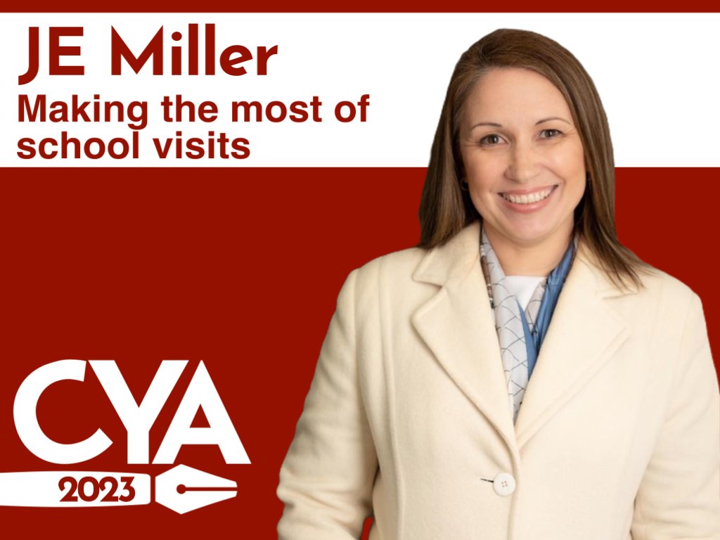 Join JE Miller on 15 July 2023 to find out how to Make the most of school visits.

cyaconference.com

#CYA2023 #WritersCommunity #author #writing #YALit #WritingTips #PictureBooks #ChildrensBooks #JuniorFiction #EarlyReaders #ChapterBooks