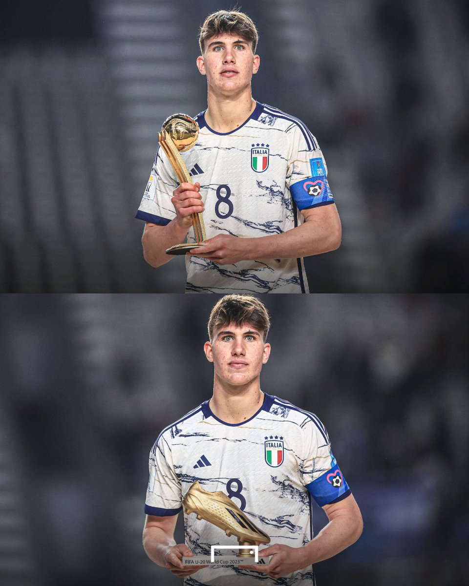 Chelsea's Cesare Casadei took home the Golden Ball and Golden Boot at the Under-20 World Cup 🥶