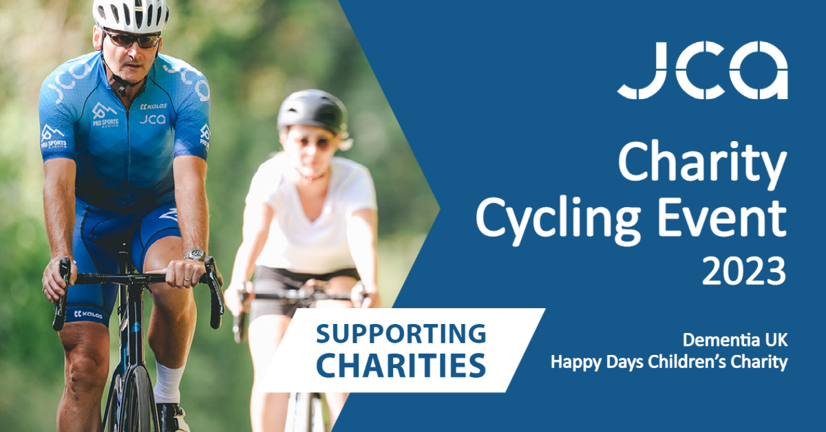 jcaengineering's tweet photo. Our 2nd annual JCA Charity Cycling Event is less than two weeks away! We are raising funds for two very special charities – @DementiaUK  and @HappyDays_UK Please help us raise funds and support these wonderful organisations https://t.co/XsuOTUEfLl #charityevent #charitysupport https://t.co/3Z2b5XKr51