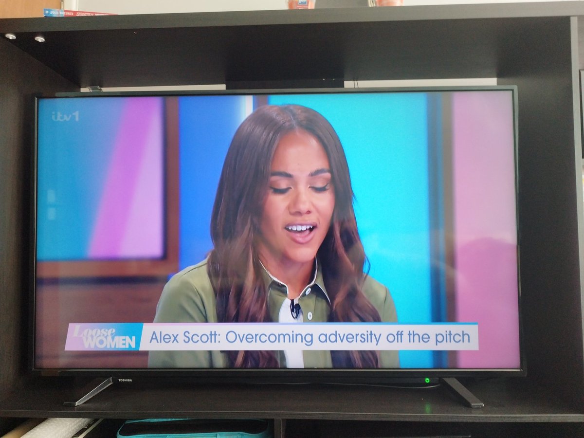 ActorUpNorth's tweet photo. Great interview with Alex Scott. I love her strength and passion. She needs to be on TV more. I don't watch Loose women but I did to see this incredible women #HowNotToBeStrong https://t.co/CGvxhGKWJp