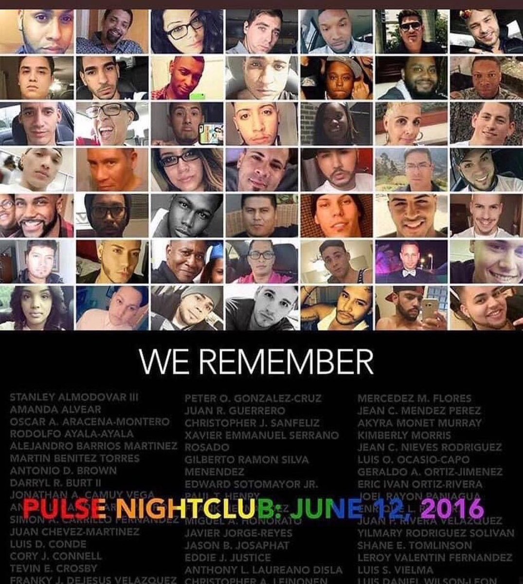 EqualGroundFL's tweet photo. We will never forget…Today we remember the 49 Angels, honor the survivors and the brave first responders and trauma teams who sacrificed so much to save so many. #pulse #onepulsefoundation #weremember https://t.co/bcaORlb5QA