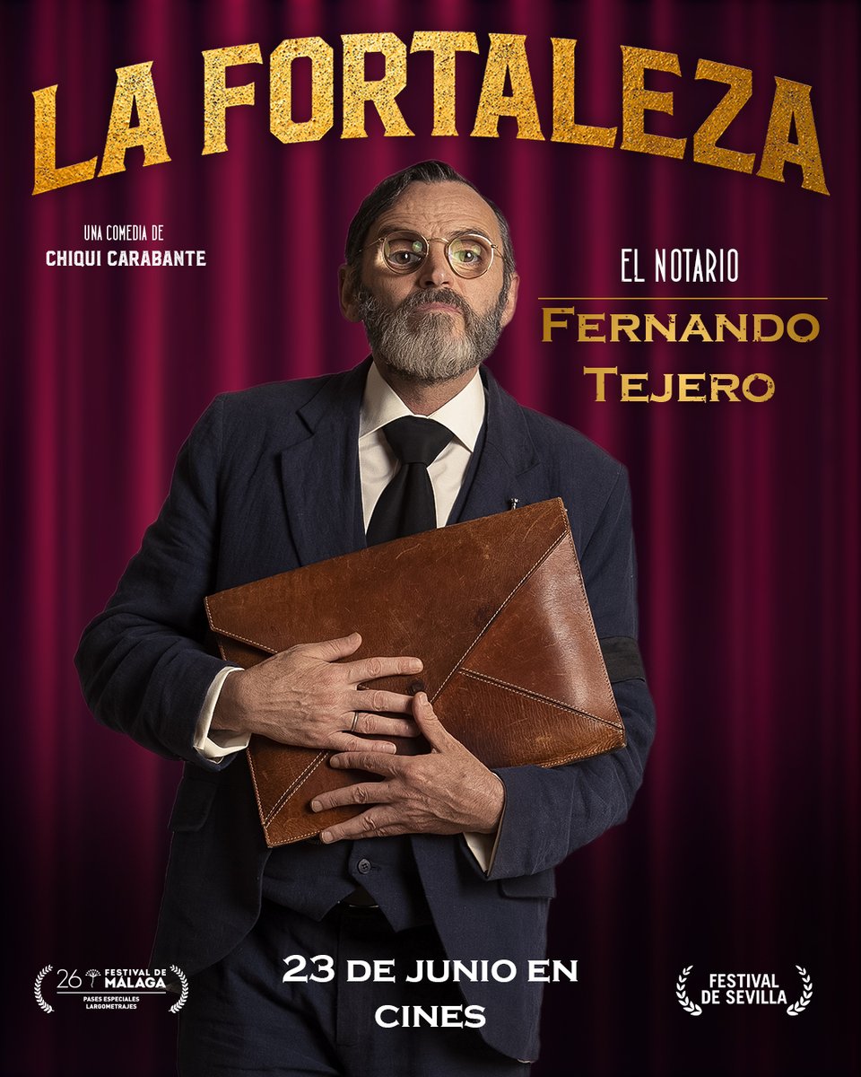 fortaleza_film's tweet photo. 🖊️Fernando Tejero es El Notario: adicto al ajedrez online y guardián del premio por el que todos los Viaplana... ¿matarían?🤫 

🤝Hizo una promesa pero no contó con el mayor contratiempo de todos: LOS HEREDEROS.🕰️🔪

¡#LaFortaleza🏰llega a los cines el 2️⃣3️⃣ de junio! 🛎. https://t.co/51ITEHSqCq