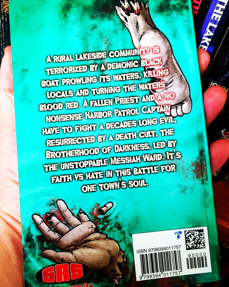 BGBhorror's tweet photo. A bit of self-promotion with @SRSCinema and their film Motorboat! Still cracking the keys on Nail Gun Massacre novelization with a few others I can't mention, but I had a lot of fun with this one. House Shark will be out this week, with more SRS titles on the way #horror #books https://t.co/908nfJUy5U
