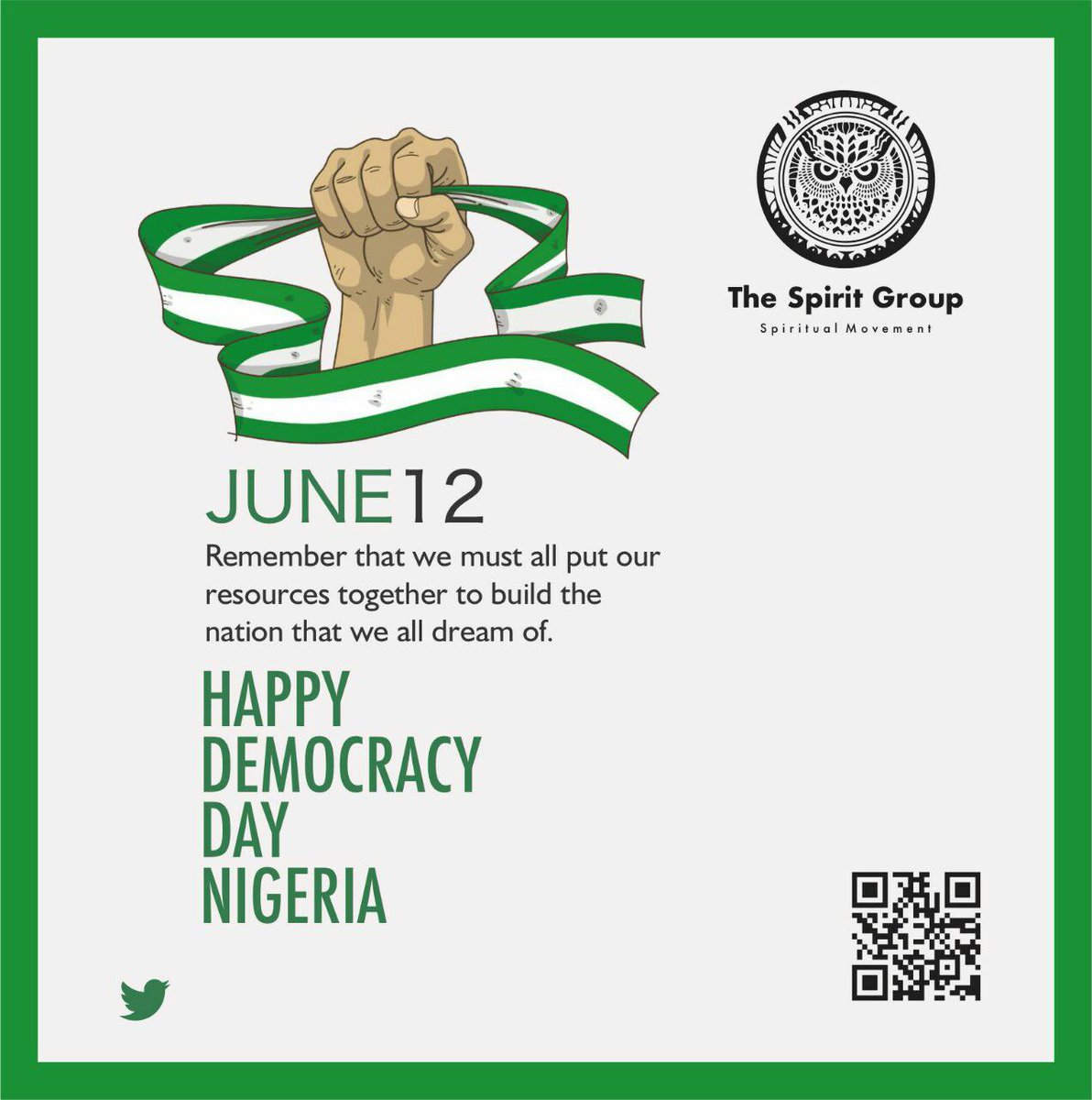 DEMOCRACY DAY.
#June12.
#Nigeria 
#spirituaLMovement.