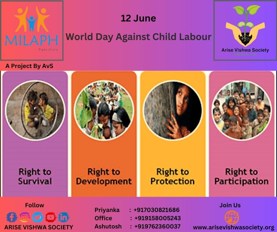 AriseVishwa's tweet photo. "In a world, there is every right for every child."
#Arise_Vishwa_Society
#Equality_is_Unity
#MILAPH
#Rights_of_Child
#Website
https://t.co/87N0z3O2TM
#12_June #World_against_child_labour_day
#NGO #CSR #SDGS #Charity #Join_us #SAHAYOGI https://t.co/FfBlUP7uKA