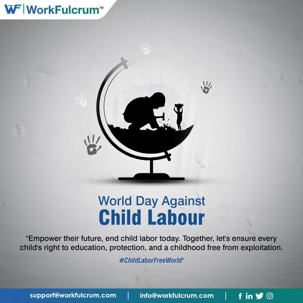 workfulcrum's tweet photo. "Every child deserves a childhood filled with laughter, love, and learning. Say no to child labor and protect their rights for a brighter future."
.
#freelancer #freelancing #topfreelancers #hiring #sales #marketing #salesandmarketing #designers #accountants #work #company https://t.co/qIRxJov16J